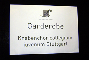 Eingang zum Backstageraum beim Beethovenfest Bonn 2010